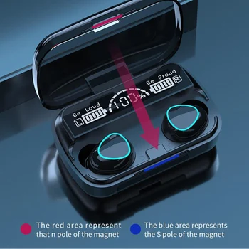 PLOOTA M10 Bluetooth 5.1 Ausinės, Baterija Lauke Belaidžių Ausinių Stereo Sporto Vandeniui Ausinių Ausinės Su Mikrofonu