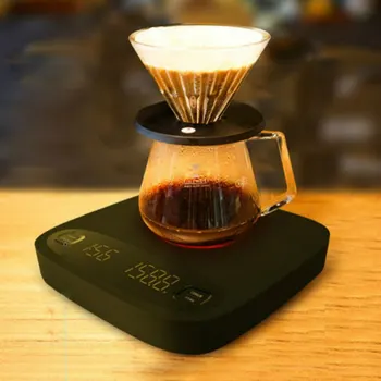2KG/0,1 g Kavos Masto su Laikmačiu Smart Lašinamas Kavos Masto Tikslumo kavinukas Masto Namų Nešiojamas Skaitmeninis Virtuvės Svarstyklės