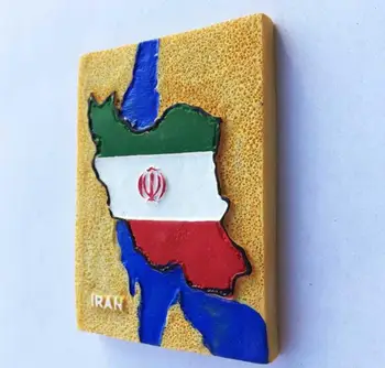 Irano persijos Įlanka, Kaspijos Kūrybos Vėliava, Map 3D, Šaldytuvo Magnetų Turizmo Suvenyrai, Šaldytuvas Magnetiniai Lipdukai