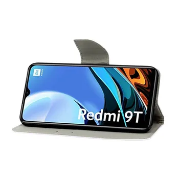 Už Xiaomi Redmi Pastaba 9T Coque Mielas Modelis Odos Magnetinio Atveju dėl Redmi9 T Note9 T Redmi9T Note9T Piniginės Flip Cover
