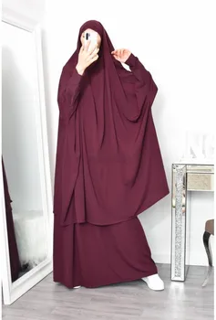Musulmonų Eid Moterų Suknelė, Hijab Malda Drabužis Nustatyti Jilbab Namaz Pilnas Draudimas Ramadanas Ilgai Khimar Suknelė Abayas Islamo Drabužius Niqab