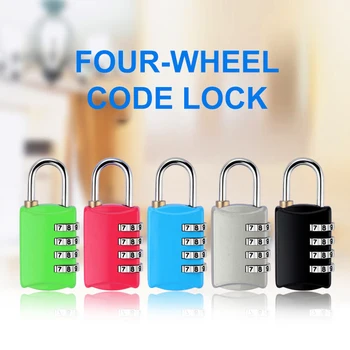 Mini 4 Dial Skaitmenų Slaptažodį Užrakto Kombinacija, Bagažo, Kelionės Užraktas Lagaminą Bagažo Metalo Kodą, Slaptažodį Lock Spynos Anti-Theft