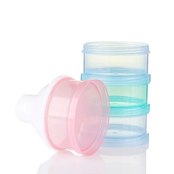 Spalva keturių sluoksnių kūdikių pieno miltelių sandėliavimas lauke kūdikį krūtimi maisto dėžutės plastikinės ekologiškus pieno miltelių talpykla