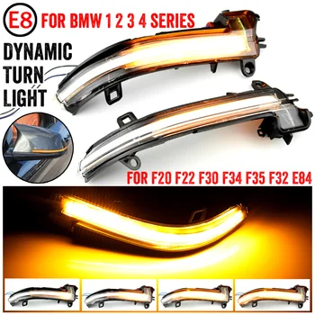 2 vnt Dinaminiai galinio vaizdo Veidrodis Indikatorių Posūkio Signalo LED šviesos BMW F20 F30 F31 F21 F22 F23 F32 F33 F34 X1 E84 1 2 3 4 serija