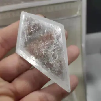 1KG Natūralių balta grubus selenitas kristalų plokštė skaidri gipso pavyzdys
