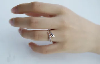 Skanėstas Moterų Mažųjų Reguliuojamas Atidaryti Žiedas Žavesio 925 Sterlingas Sidabro Sužadėtuvių Žiedai Moterims Derliaus Geometrijos Vestuvių Juostoje Žiedas