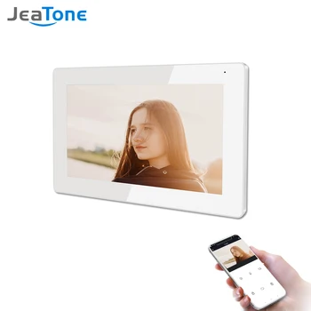 Jeatone Wifi Video Domofonas 1080P FHD Visi Touch Patalpų Stebėti Namų TUYA Smart Video Duris Telefono SystemMessage Stumti