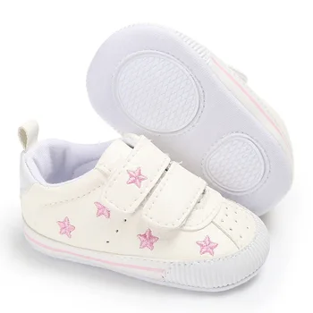 Pavasarį ir rudenį naujagimį, kūdikį, PU sporto žvaigždės magija batai berniukams ir mergaitėms minkšto dugno kūdikis ne slydimo batų