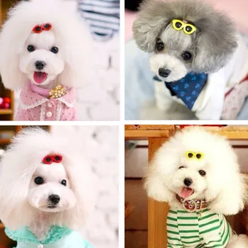 Teddy Dekoro Šuo Šuniukas Plaukų Clips Širdies Pet Moterų, Mergaičių Plaukų Formavimo Priemonė
