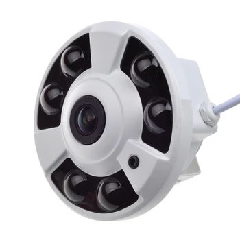 Mini Fisheye Saugumo Kameros 1080P 180 Laipsnių Objektyvas Naktinio Matymo Vaizdo Stebėjimo HAINAUT VAIZDO Kamera
