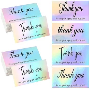 Dėkojame už Jūsų Užsakymą Vizitines Korteles Apsipirkti Pirkimo Ačiū Atvirukai Dėkingi Kortelės Small Business 5*9cm