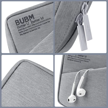 BUBM krepšys galia banko skaitmeninis priėmimas priedai atveju kabelių organizatorius nešiojamas krepšys USB