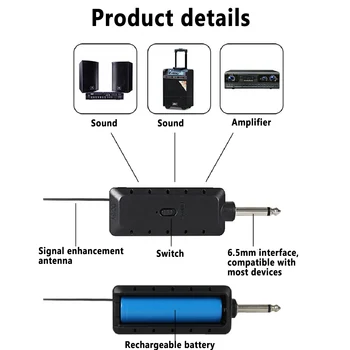 Dual Channel UHF USB 3,5 mm 6.35 mm, Bevielis Mikrofonas, Garsiakalbis Nešiojamą Mikrofonas Su Imtuvu, skirtas Karaoke Kalbos Garsiakalbis
