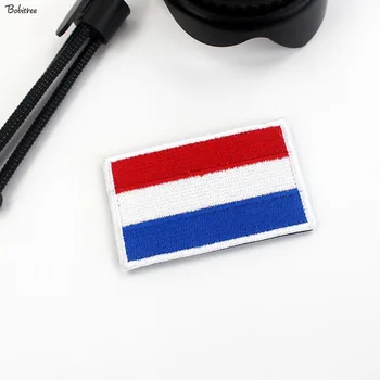 Nyderlandų vėliava Pleistrai su Kablio Kilpa Olandijoje Tautos Reklama Ženklelis Raištį Lipdukai Kuprinės, Kepurės Vienodas Apdaila