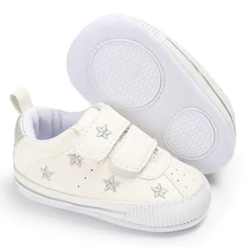 Pavasarį ir rudenį naujagimį, kūdikį, PU sporto žvaigždės magija batai berniukams ir mergaitėms minkšto dugno kūdikis ne slydimo batų