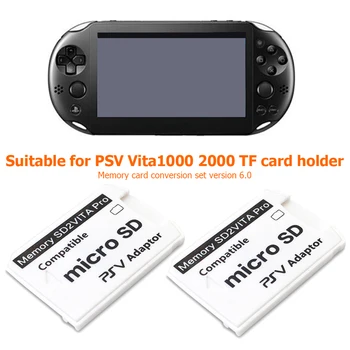 PSVSD Atminties Kortelės Adapterio Versiją 6.0 SD2VITA Lengvas Žaidimas, Žaisti Elementai, PS Vita 1000 2000 3.65 Sistemos