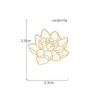 DoreenBeads Mados Pin Sagės Lotus Flower 